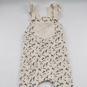 NWT Lil Lemons Floral Toddler‎ Girls Pocket Romper Size 3T